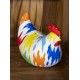 Tirelire en Dolomite : Poule. Collection Grafik, L 18 cm