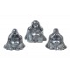 Set 3 mini Bouddha sagesse, Collection Silver