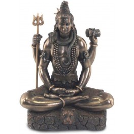 Shiva, Dieu Hindou de la connaissance universel, H 21 cm