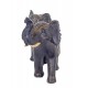 Statuette Eléphant, Taille 3, Mod Pendjab, L 20 cm