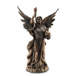 Statuette résine : L'archange Saint Michel, H 35 cm