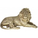 Statuette Lion couché XL, Modèle baroque doré, L 80 cm