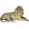 Statuette Lion couché XL 2, Modèle baroque doré, L 80 cm