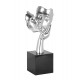 Sculpture Design : Couple sur Socle : Amour. H 62 cm