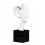 Sculpture Design Résine : Indiscrétion, Mod Blanc Satiné H 57 cm