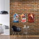 Déco murale : Enseigne Murale Bourbon et Pin-up, H 60 cm