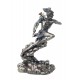 Statuette résine : L'archange Saint Michel, H 35 cm