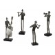 Statuette Design : Le Contrebassiste, Collection Industrielle, H 33 cm