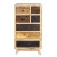 Chiffonnier Scandinave 7 tiroirs ATLAS, Bois de Manguier, H 125 cm