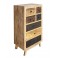 Chiffonnier Scandinave 7 tiroirs ATLAS, Bois de Manguier, H 125 cm