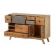 Grande Meuble bas Scandinave ATLAS, Bois de Manguier, L 120 cm