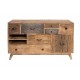 Grande Meuble bas Scandinave ATLAS, Bois de Manguier, L 120 cm