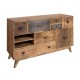 Grande Meuble bas Scandinave ATLAS, Bois de Manguier, L 120 cm