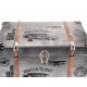 Set 3 coffres métal vintage, Modèle Loft, L 68 cm (Grand)