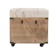 Grand Coffre vintage en bois : Modèle Adventure, L 80 cm