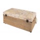 Grand Coffre vintage en bois : Modèle Adventure, L 80 cm