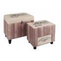 Set 2 Coffres MDF Collection Vintage USA, H 36 cm (grand)