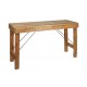 Grande Console Scandinave, Bois Brut Naturel, L 135 cm