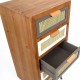 Chiffonnier Scandinave 7 tiroirs ATLAS, Bois de Manguier, H 125 cm