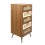 Chiffonnier Scandinave 7 tiroirs ATLAS, Bois de Manguier, H 125 cm