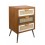Chiffonnier Bohème 5 Tiroirs, CANNAGE, H 94 cm