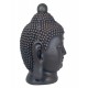 Statuette XL ethnique : Buste Bouddha XL, Gris vieilli, H 65 cm