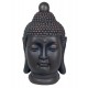 Statuette XL ethnique : Buste Bouddha XL, Gris vieilli, H 65 cm