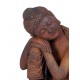 Sculpture Résine : Le Bouddha en méditation, H 68 cm