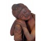 Statue Magnésie : Bouddha & Méditation 3, Mod Banteai, H 35 cm