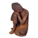 Statue Magnésie : Bouddha & Méditation 3, Mod Banteai, H 35 cm