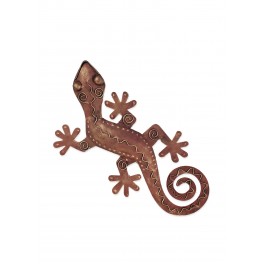 Déco Murale métal : Gecko en métal, Collection Ojala, H 43 cm