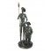 Figurine décorative Don Quichotte et Sancho Panza, Sculpture Résine, H 35 cm