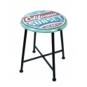 Tabouret Métal Vintage, Modèle Sunset California, H 45 cm