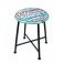 Tabouret Métal Vintage, Modèle Sunset California, H 45 cm