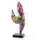Sculpture Design Femme Ronde Arlequin, Big Summer, H 51 cm