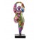 Sculpture Design Femme Ronde Arlequin, Danseuse, H 51 cm