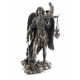 Statuette résine : L'archange Saint Michel, H 35 cm