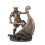 Figurine Antic Line : Guerrier Viking et Drakkar, H 24 cm