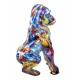 Statue Gorille Design, Collection Ubik, Multicolore, H 45 cm