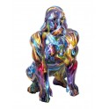 Statue Gorille Design, Collection Ubik, Multicolore, H 57 cm