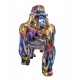 Statue Gorille Design, Collection Ubik, Multicolore, L 45 cm