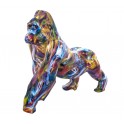 Statue Gorille Design, Collection Ubik, Multicolore, Longueur 57 cm