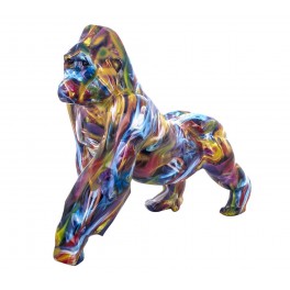 Statue Gorille Design, Collection Ubik, Multicolore, L 57 cm
