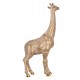 Statuette Grande Girafe Dorée, Collection ETHNIK, H 38 cm