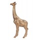 Statuette Grande Girafe Dorée, Collection ETHNIK, H 38 cm