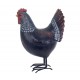 Poule Noire Métal & Résine, Collection AUTHENTIK, H 23 cm