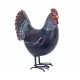 Poule Noire Métal & Résine, Collection AUTHENTIK, H 23 cm