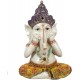 Statuettes Ethniques : Set 3 Ganesh de la Sagesse, Mod Assis, H 21 cm