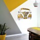 Déco murale : La Coccinelle LED XL, Mod Jaune, L 80 cm