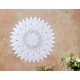 Déco murale en Bois : Mandala Flowers. D 90 cm
